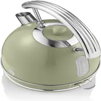 Retro Hervidor Agua Eléctrico, 1,8 L, Resistencia Oculta, sin BPA,SK14630GNEU SWAN