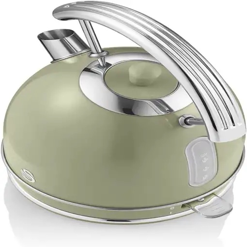 Retro Hervidor Agua Eléctrico, 1,8 L, Resistencia Oculta, sin BPA,SK14630GNEU SWAN
