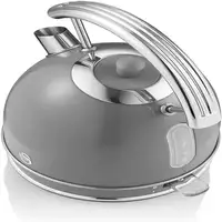 Retro Hervidor Agua Eléctrico, 1,8 L, Resistencia Oculta,sin BPA,SK14630GRNEU SWAN