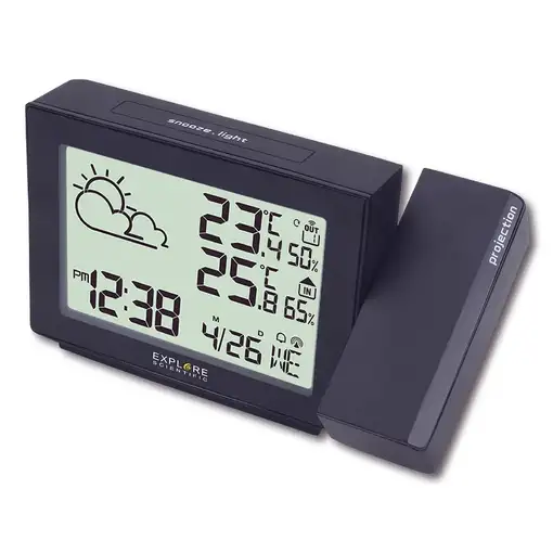 Explore Scientific RPW3005 Reloj despertador digital Negro