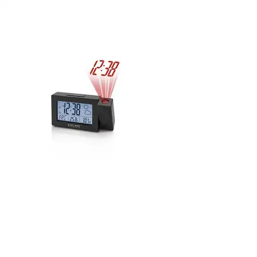 Explore Scientific RPW3008 Reloj despertador digital Negro