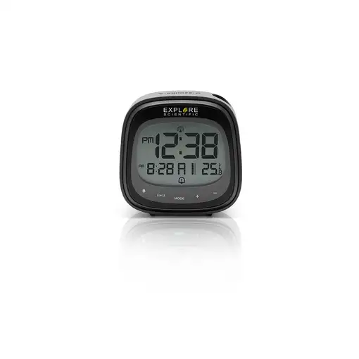 Explore Scientific RDP3007 despertador Reloj despertador digital Negro, Gris