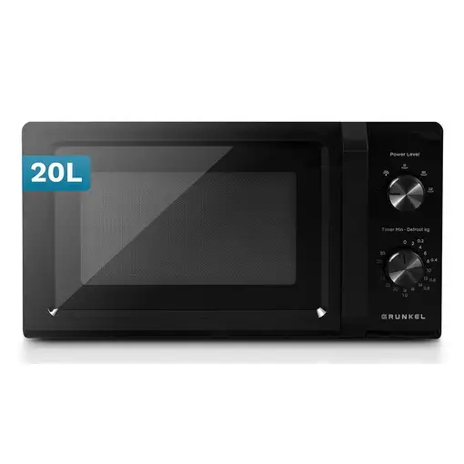 Microondas sin grill negro, 20L, 700 W, MW-20MN GRUNKEL