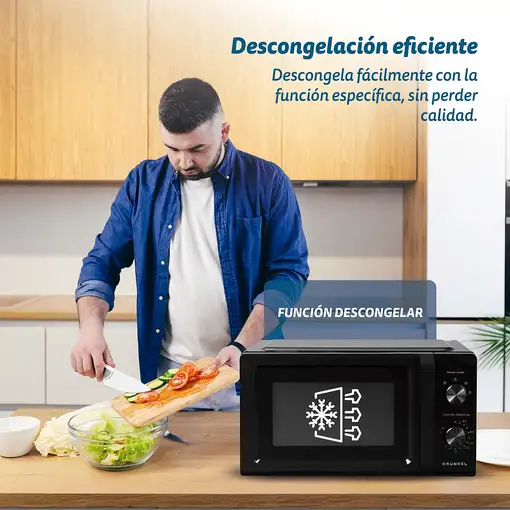 Microondas sin grill negro, 20L, 700 W, MW-20MN GRUNKEL