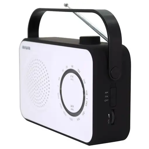 Aiwa R-190BW radio Portátil Analógica Negro, Blanco