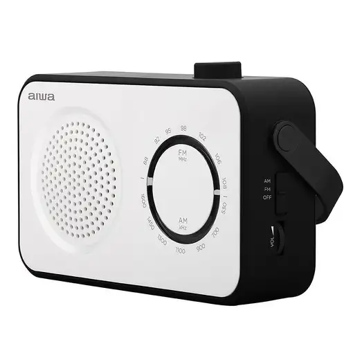 Aiwa R-190BW radio Portátil Analógica Negro, Blanco