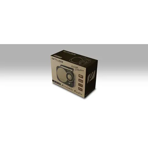 Muse M-055 RB Portátil Analógica Negro, Oro