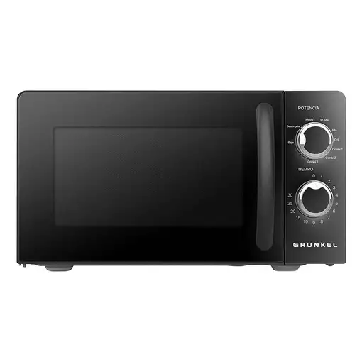 Microondas con grill negro, 20L, 700 W, MWG-20NG GRUNKEL