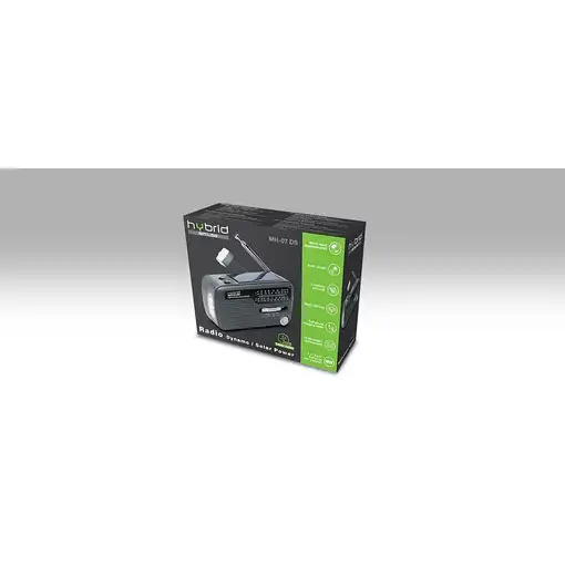 Muse MH-07DS-HYBRID radio Portátil Analógica Negro