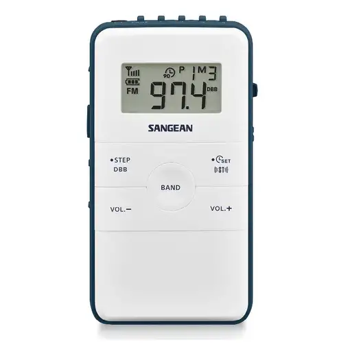 Sangean DT-140 Portátil Digital Azul, Blanco