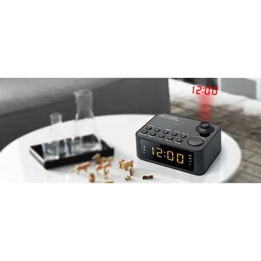 Muse M-178P radio Reloj Digital Negro