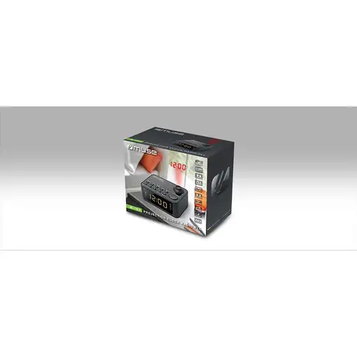 Muse M-178P radio Reloj Digital Negro
