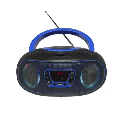 Denver TCL-212BT BLUE Reproductor de CD portátil Negro, Azul