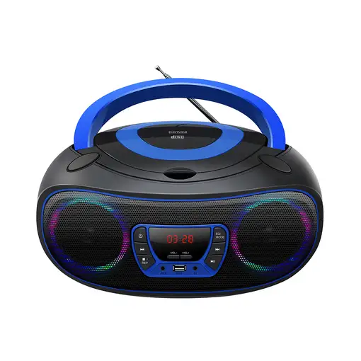 Denver TCL-212BT BLUE Reproductor de CD portátil Negro, Azul
