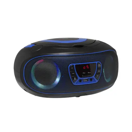 Denver TCL-212BT BLUE Reproductor de CD portátil Negro, Azul