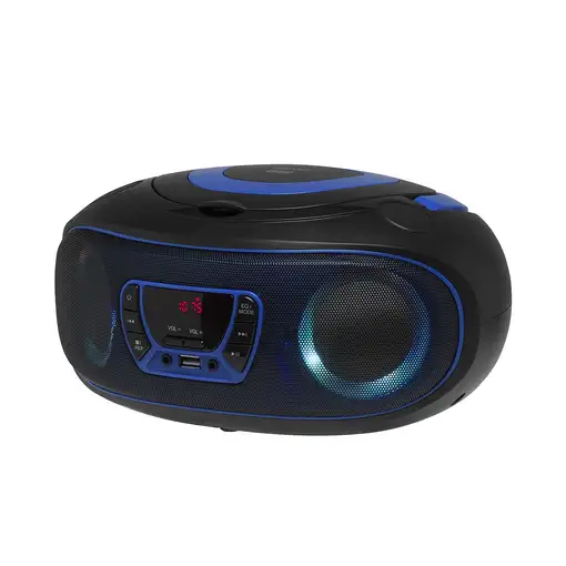 Denver TCL-212BT BLUE Reproductor de CD portátil Negro, Azul