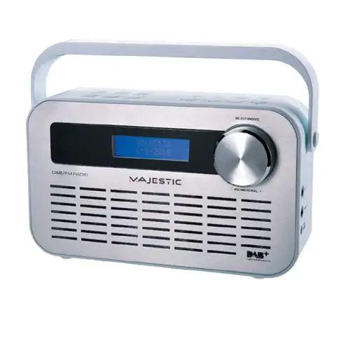 New Majestic DAB-843W radio Portátil Digital Plata