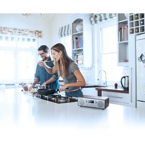 Panasonic RF-D100BT Portátil Digital Negro, Gris