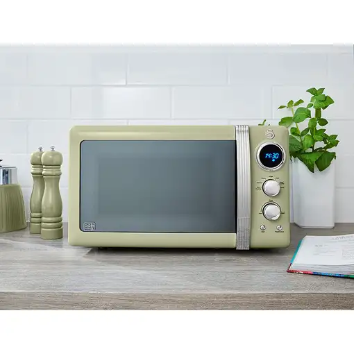 Retro Microondas Digital 20L, 5 Niveles de Potencia,  SM22030GNEU SWAN