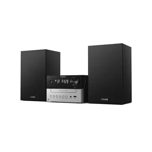 Philips TAM3205 Microcadena de música para uso doméstico 18 W Negro, Plata