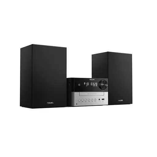 Philips TAM3205 Microcadena de música para uso doméstico 18 W Negro, Plata