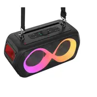 New Majestic FIRE 39 Altavoz para fiestas Negro 40 W