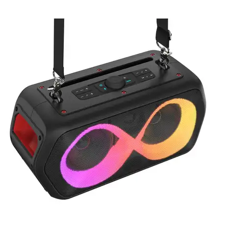 New Majestic FIRE 39 Altavoz para fiestas Negro 40 W