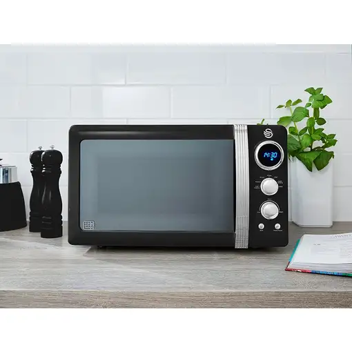 Retro Microondas Digital 20L, 5 Niveles de Potencia, SM22030LBNEU SWAN