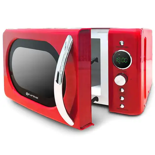 Microondas sin grill Vintage rojo, 20 L, 700 W, MW-DGR GRUNKEL