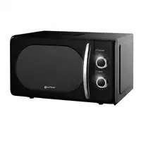 Microondas Vintage 20L, 700W, 5 potencias, 8 programas, negro