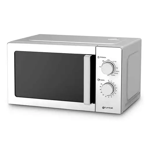 Microondas con grill inox, 20L, 700 W, MWG-20INOX GRUNKEL