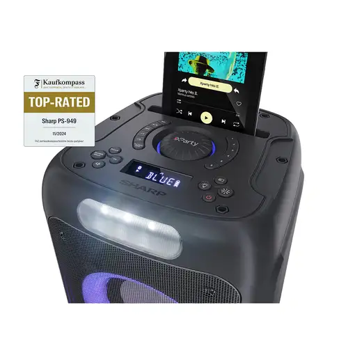 Sharp PS-949 altavoz portátil o de fiesta Altavoz para fiestas Negro