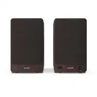 Sharp BOOKSHELF SPEAKERS De 2 vías Marrón Inalámbrico y alámbrico 60 W