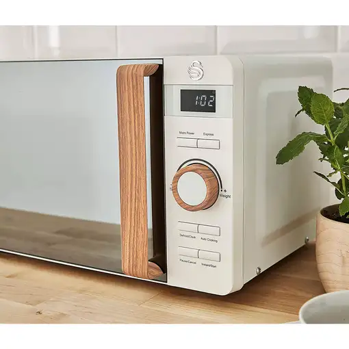 Nordic Microondas Digital, 20L, 6 Niveles, Temporizador,  SM22036WHTNEU SWAN