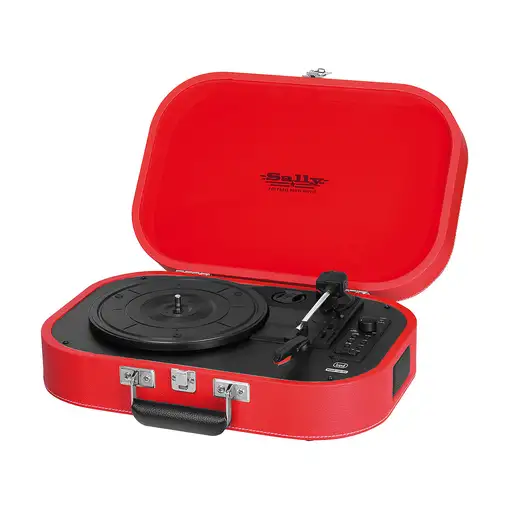 Trevi TT 1020 BT Tocadiscos de tracción directa Rojo Semiautomático