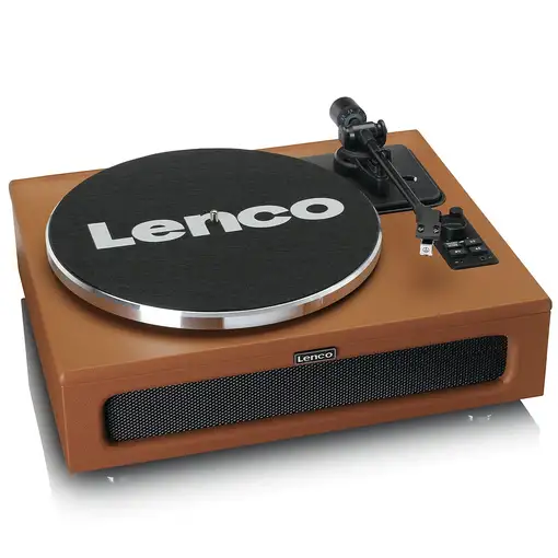 Lenco LS-430BN tocadisco Tocadiscos de tracción por correa Marrón Manual