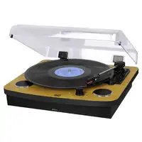 Trevi TT 1022 BT Tocadiscos de tracción directa Negro, Madera