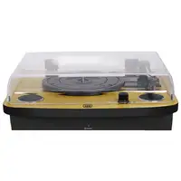 Trevi TT 1022 BT Tocadiscos de tracción directa Negro, Madera