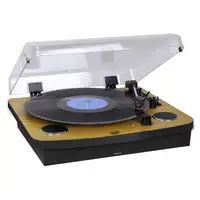 Trevi TT 1022 BT Tocadiscos de tracción directa Negro, Madera