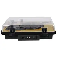 Trevi TT 1022 BT Tocadiscos de tracción directa Negro, Madera