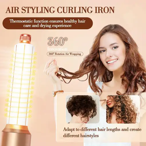 Secador de pelo Profesional de Alta Velocidad Klack Hot Air Styler 7 en 1