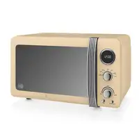 Retro Set Desayuno Hervidor Agua 1,8L, Tostadora,Microondas 20L, STRP2070CNEU SWAN