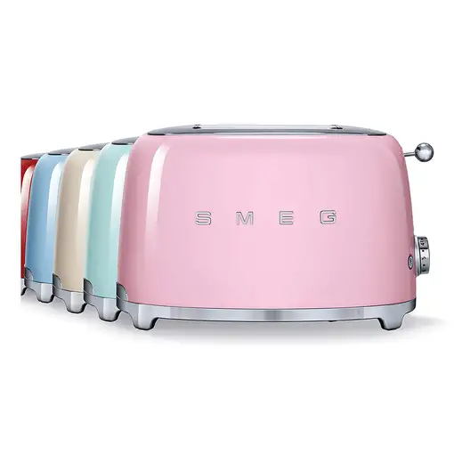 Smeg TSF01PKEU tostadora 6 2 rebanada(s) 950 W Rosa