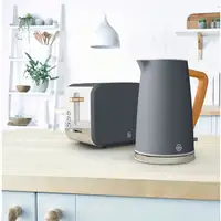 Nordic Set Desayuno, Hervidor Agua 1,7 L, Tostadora 2 rebanadas,STP2090GRYNEU SWAN