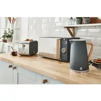 Nordic Set Desayuno, Hervidor 1,7L, Tostadora , Microondas 20L STRP1060GRYNEU SWAN