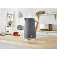 Nordic Set Desayuno, Hervidor 1,7L, Tostadora , Microondas 20L STRP1060GRYNEU SWAN