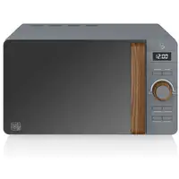 Nordic Set Desayuno, Hervidor 1,7L, Tostadora , Microondas 20L STRP1060GRYNEU SWAN