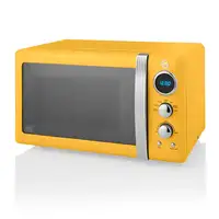 Retro Set Desayuno Hervidor Agua 1,8L,Tostadora,Microondas 20L,STRP2070YELNEU SWAN