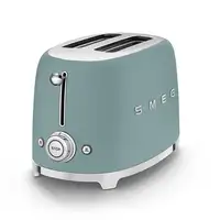 Smeg TSF01EGMEU tostadora 6 2 rebanada(s) 950 W Cromo, Verde