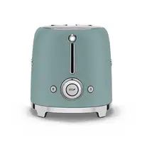 Smeg TSF01EGMEU tostadora 6 2 rebanada(s) 950 W Cromo, Verde